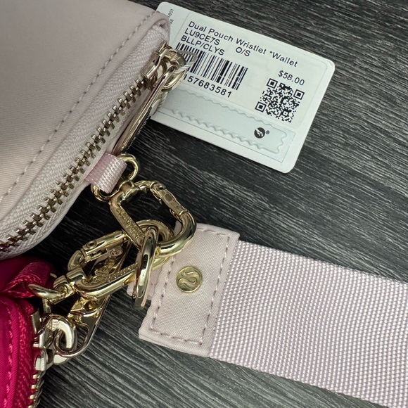 Lululemon Dual Pouch Wristlet Wallet - Blissful Pink/Calypso Pink - Picture 7 of 16